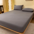 1 piece of solid color matte bed sheet, solid color bed cover for bedroom, bedding (excluding pillowcases)