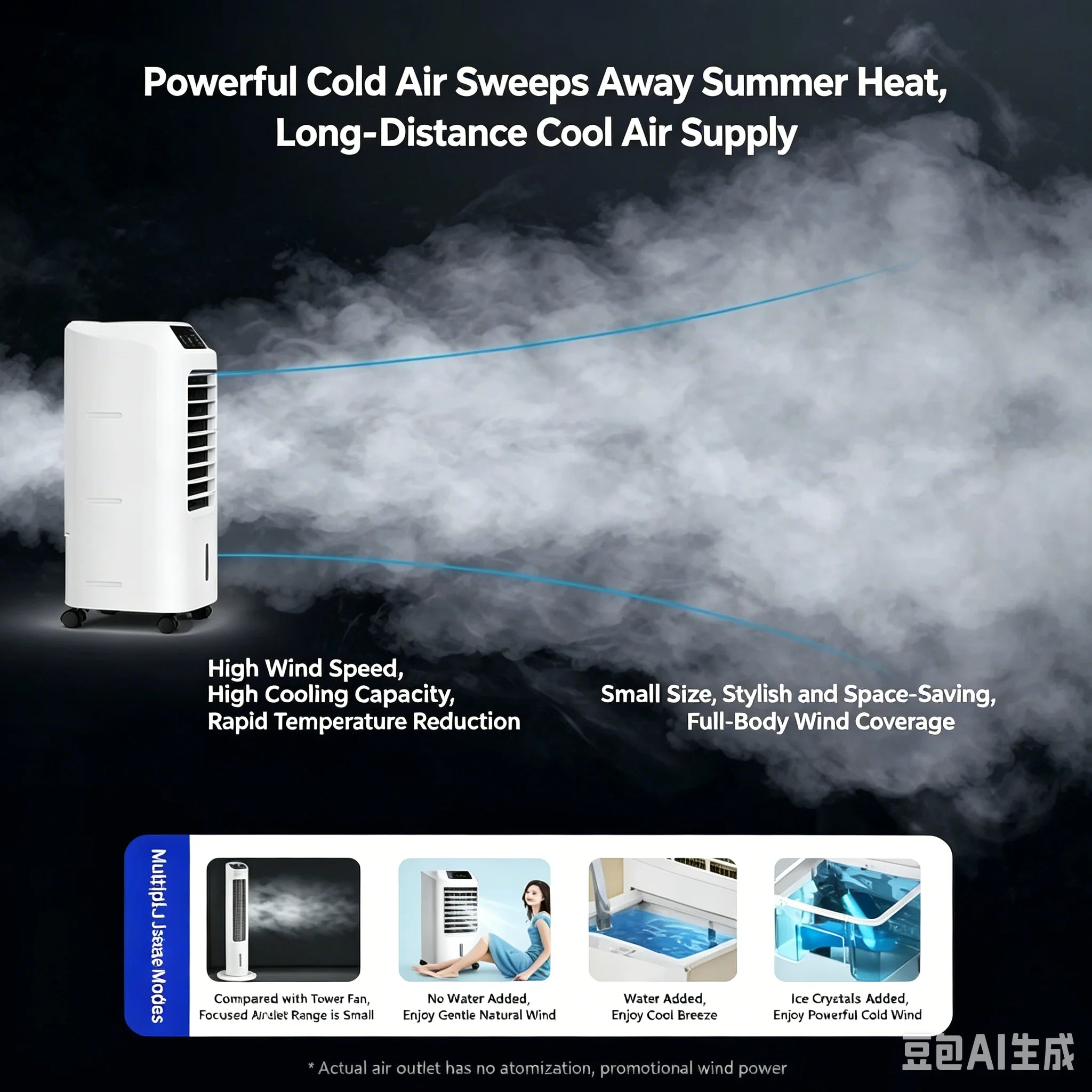 220V Portable Air Conditioner - Haier Single Cooling Water-cooled Fan AE