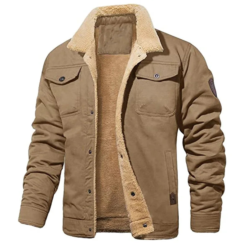 New 2024 Autumn Men's Jacket High Temperature Resistant Outerwear Long Sleeve Fashionable City Lapel Jacket for Casual Scene