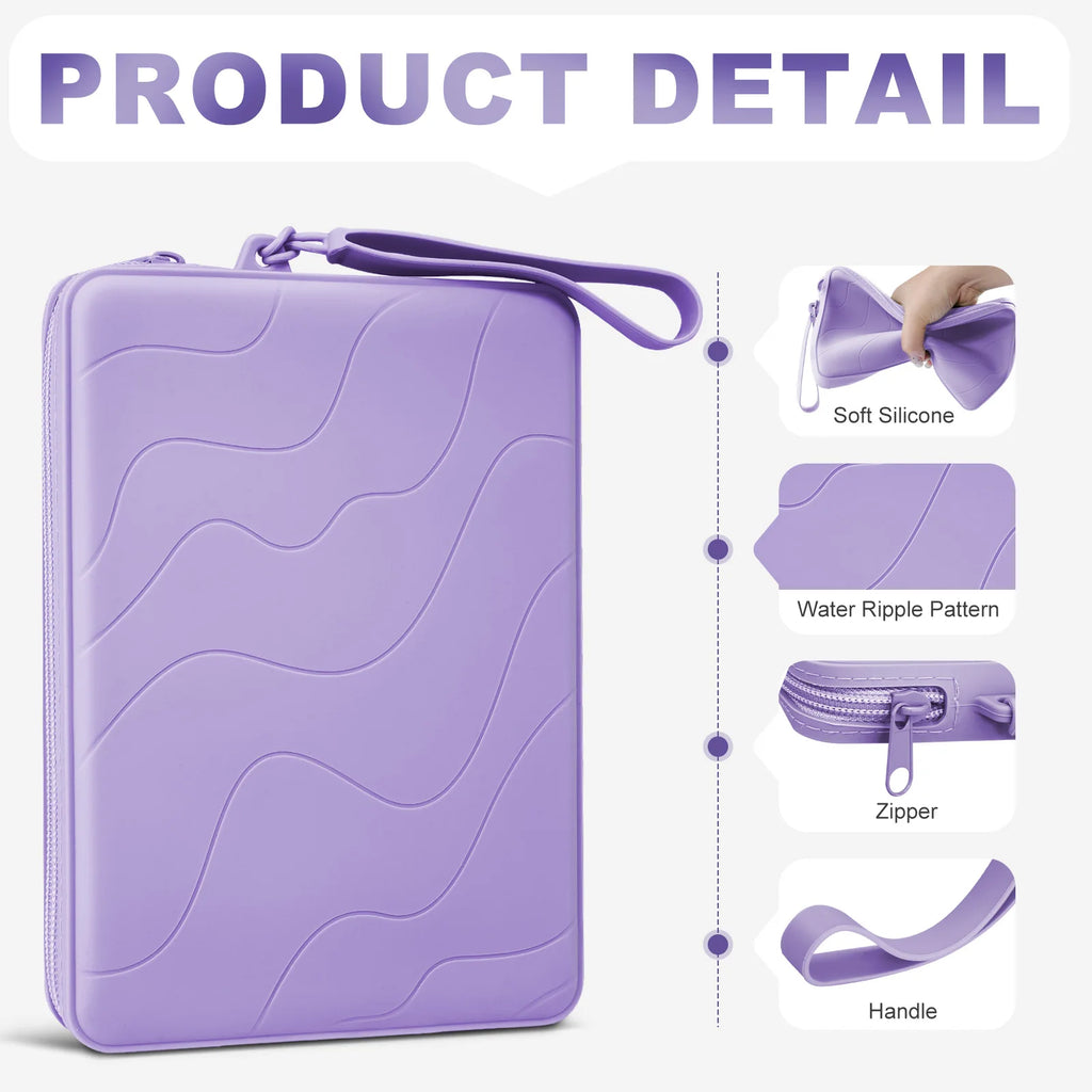 6-7 Inch Silicone Clutch for 7" Kindle Paperwhite and Kindle Colorsoft Signature Edition,6 inch K-indle,Kobo,Nook E-Reader Bag