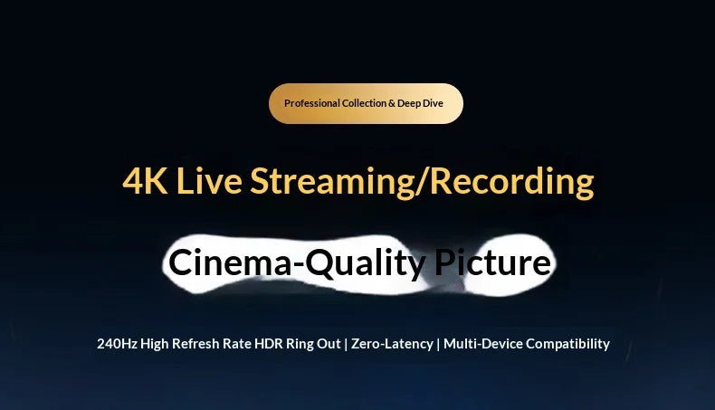 UGREEN 45645 CM758 HDMI Video Capture Card 4K 60Hz Capture and Loop-Out for Camera Console PC Live Streaming