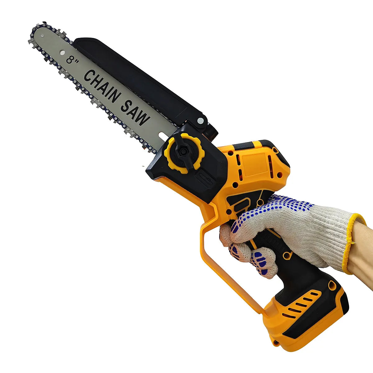 For DeWALT 20V Battery Brushless Chain Saw 8 Inch Lubrication System High-power Electric Chainsaw Safety Hand Guard Power Tools