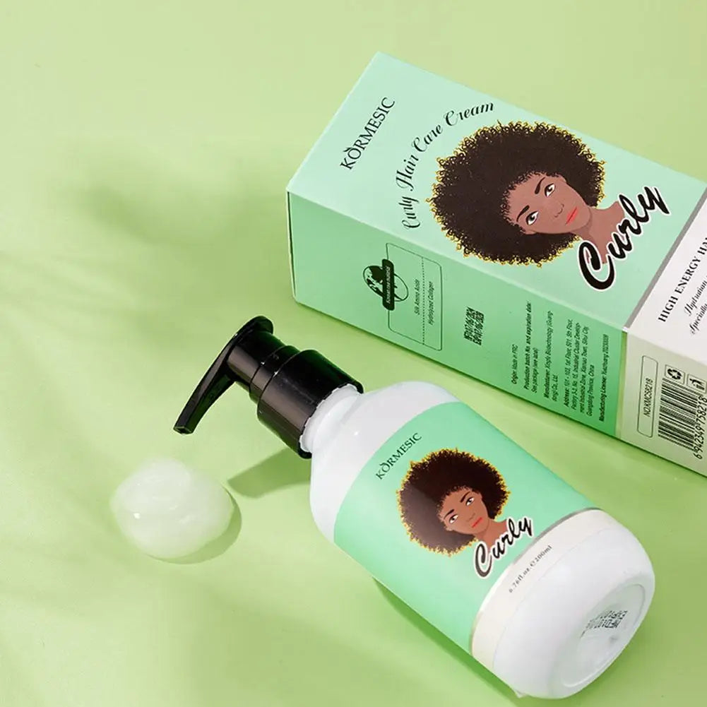 Curly Styling Gel Curling Cream - Define, Moisturize & Hydrate Curls for Bouncy, Shiny Hairstyles 1pcs