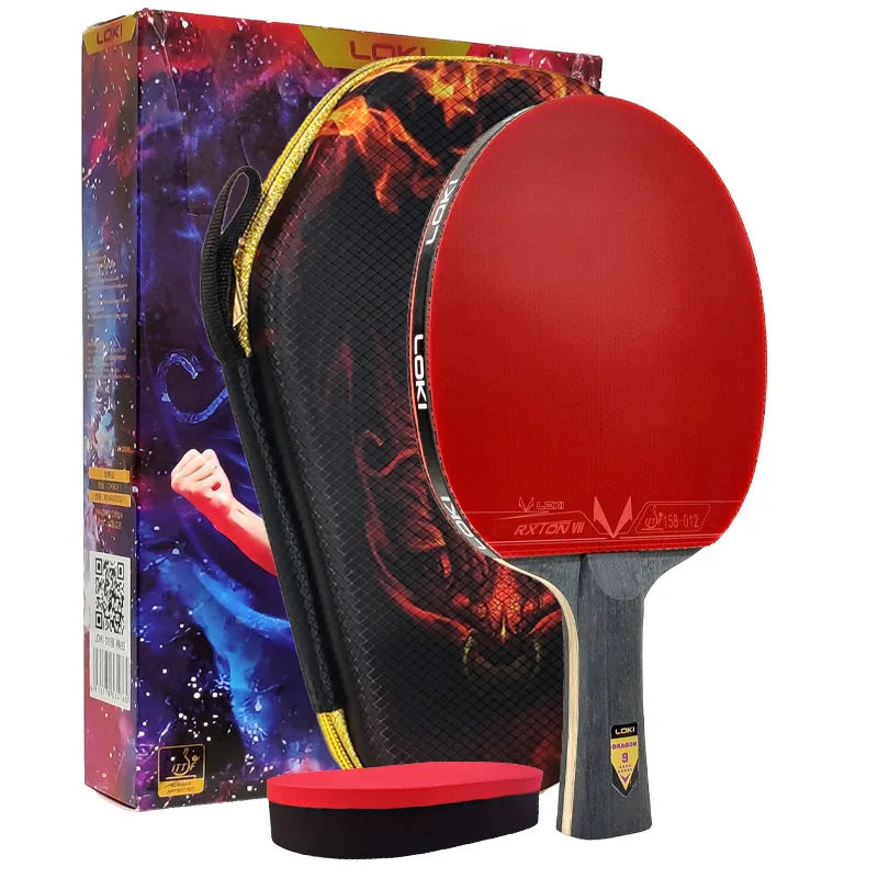 Original LOKI Table Tennis Racket Dragon Series Ping Pong Racket Paddle Bat Professional 6/7/8/9/10 Stars for All Level Players