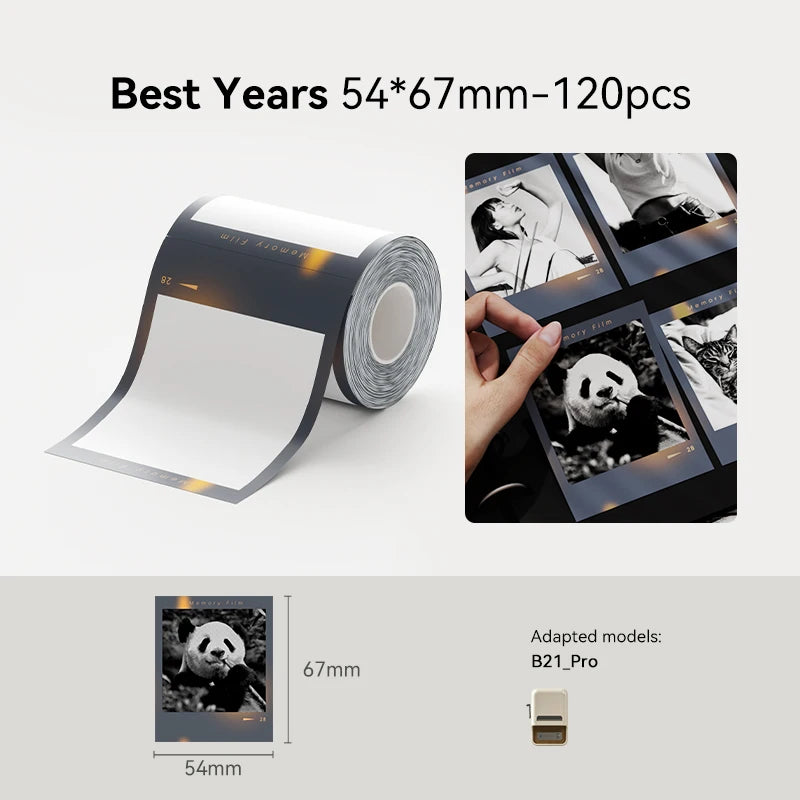 300dpi Portable Niimbot B1 PRO Wireless Label Printer Adhesive Sticker Labeling Machine DIY 20-50mm Labels Maker for Office Home