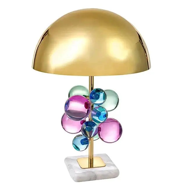 Morden italian designer Table Lamp Creative mushroom lamp Colorful Glass Ball Lamp for Living Room Bedroom Reading Lamp