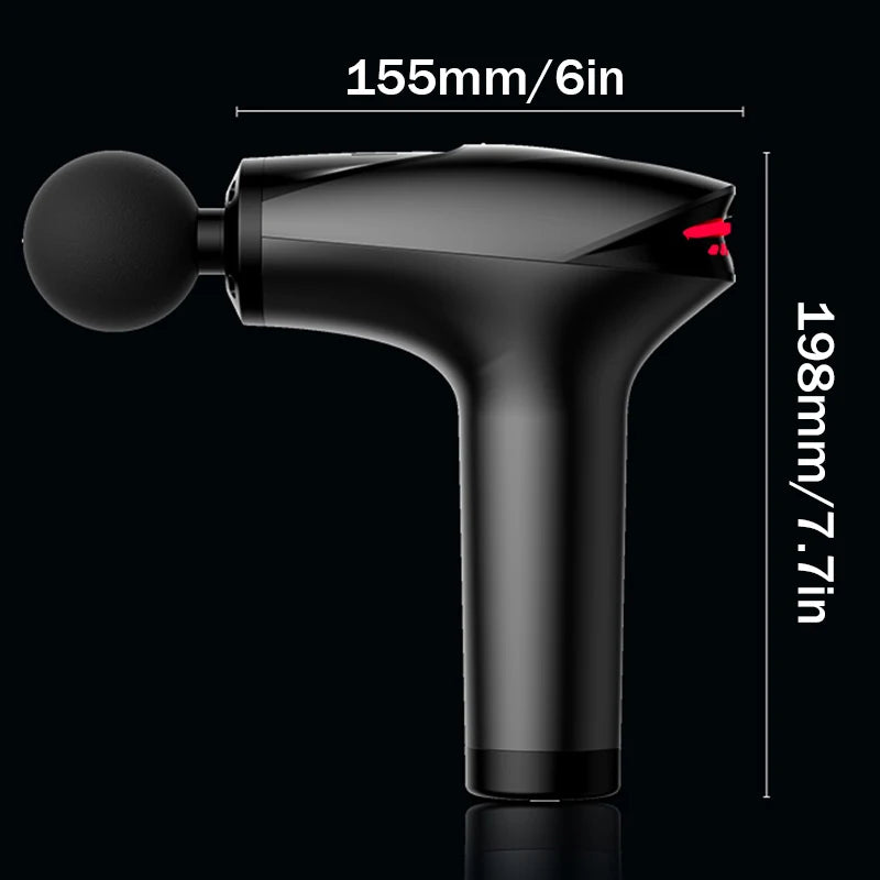 Portable Massage Gun Percussion Pistol Massager Professional Deep Muscle Massager For Body Neck Back Relaxation Fitness Slimming