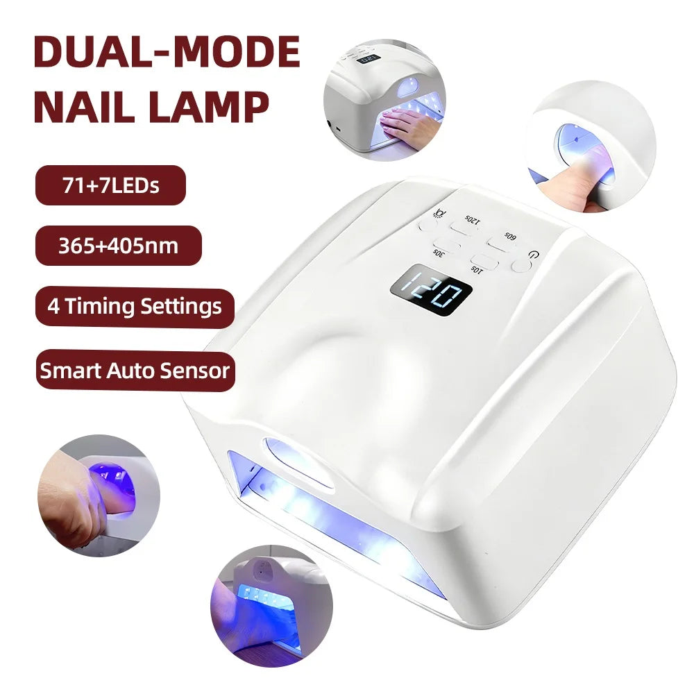 Dual Use Nail Lamp Cordless Manicure Dryer Smart Auto Sensor With Single Thumb Nail With Powerful Magnets Nail Dryer Lamp