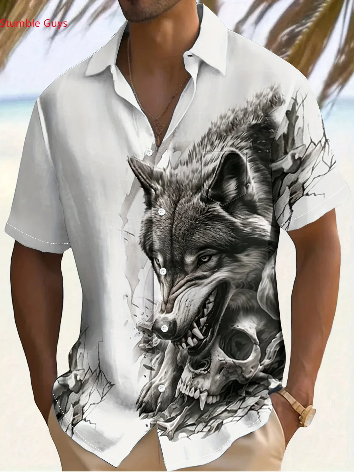 2026 New Arrival Men's Shirt Summer Casual Hawaiian Man Women Short Sleeve Beach Party Print Fashion Tops