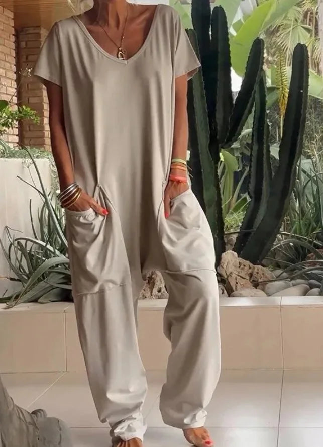Jumpsuits Woman 2024 Spaghetti Strap Loose Elegante Playsuit Pantalones Informales Jumpsuit Women Summer Wide Leg Long Pants