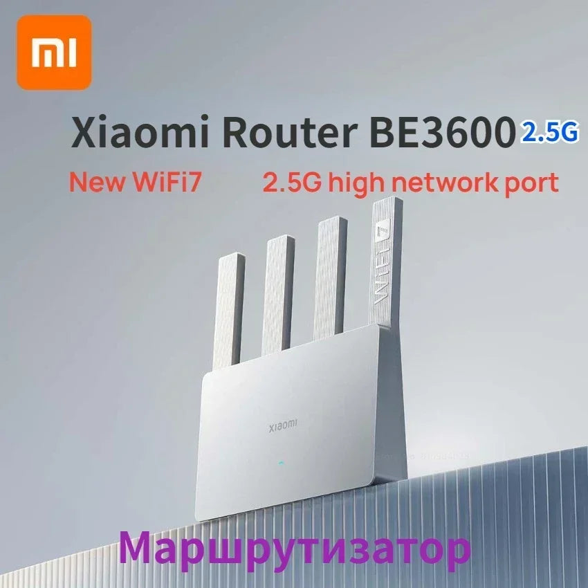 Xiaomi BE3600 2.5G Version Wifi 7 lOT Home Smart Linkage Enhanced OFDMA Support Mesh Networking Mi Home Safely Control