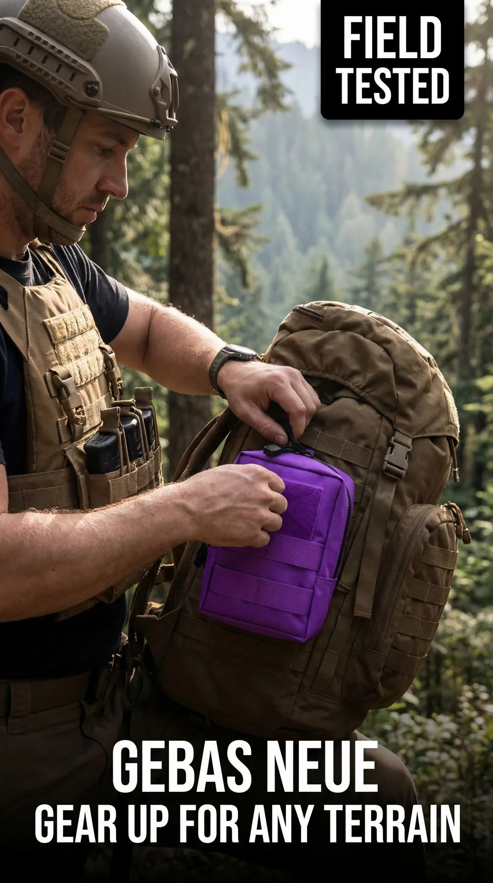 Tactical MOLLE Pouch EDC Utility First Aid Kit Bag Outdoor Waist Pack Water Resistant Nylon Gear Organizer for Hiking Camping