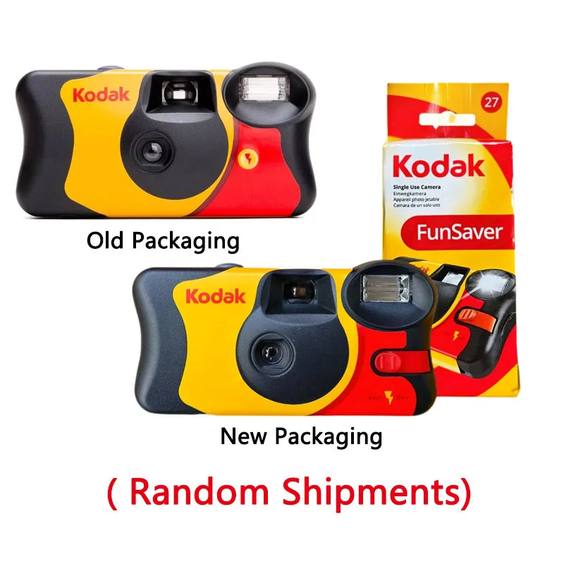 Kodak FunSaver Single Use Camera Classic  27 Sheets 39 Sheets With Flash Original 1-5 Pcs Disposable Point-and-Point Film Camera