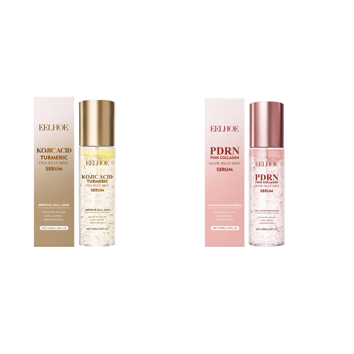 2026 PDRN Pink Collagen Glow Jelly Mist Serum Collagen Essence Spray Nourish Moisturiz Face Serum Toner Improve Drying Skin Care