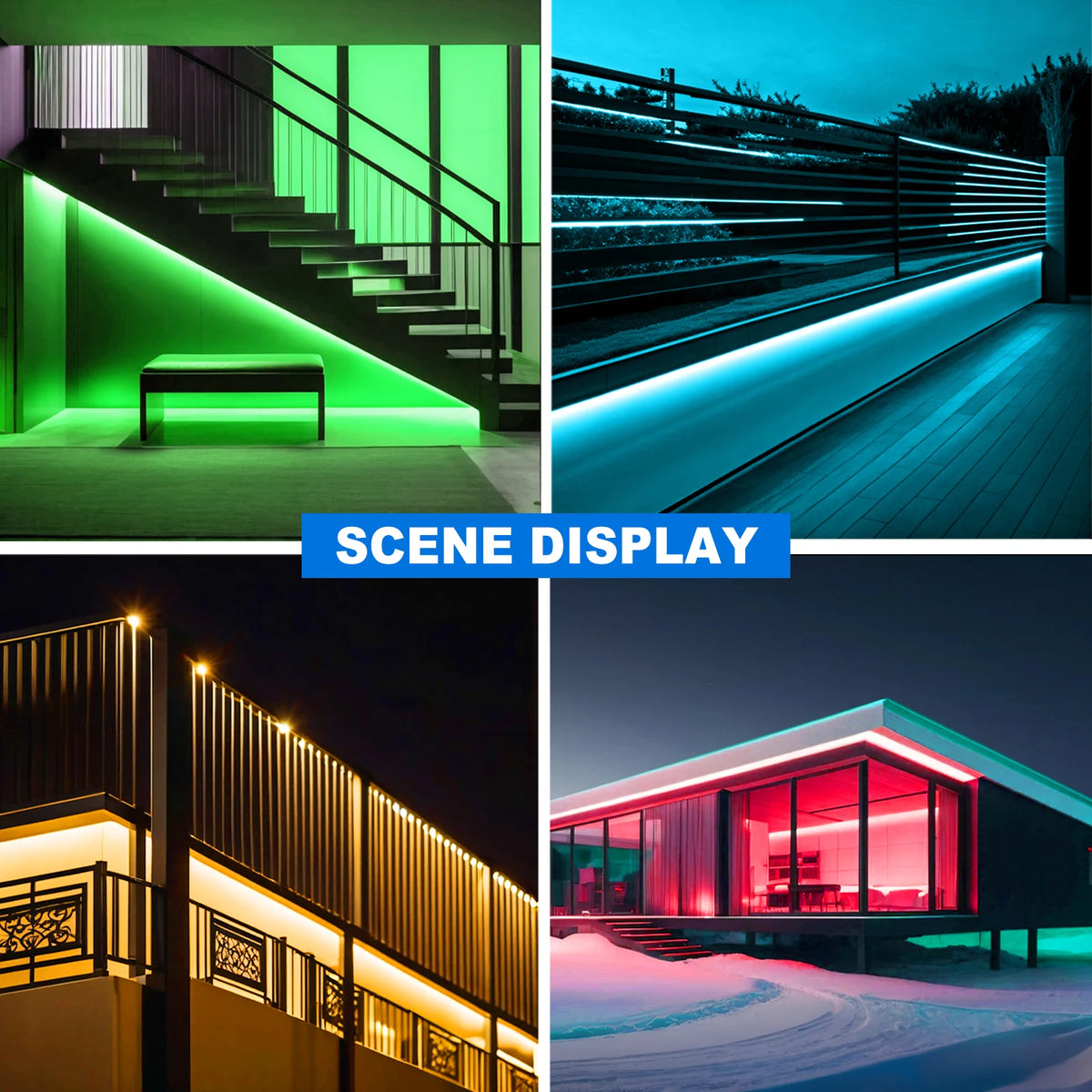 DC 12V 24V RGB COB LED Strip 10mm PCB 576LEDs/m High Density Flexible LED Tape for DIY Living Room Bedroom Decor Lighting