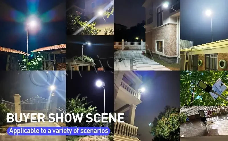 357LED Powerful Outdoor Solar Street Light 6500K IP65 Waterproof 4000/3000mah Street Light For Garage Garden Wall Lamp