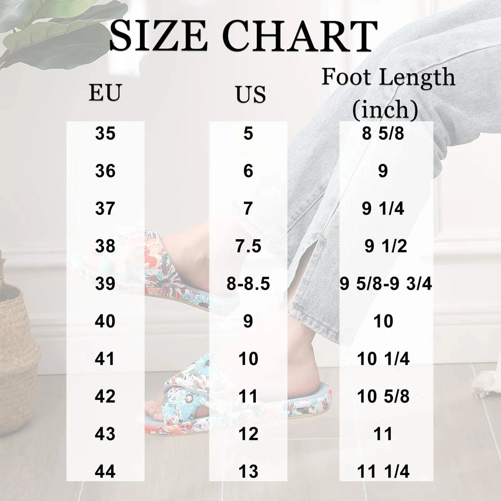 Evshine Memory Foam Women Slippers Fashion Open Toe Orthopedic House Slippers Corduroy Bedroom Slides Cotton Shoes For Women