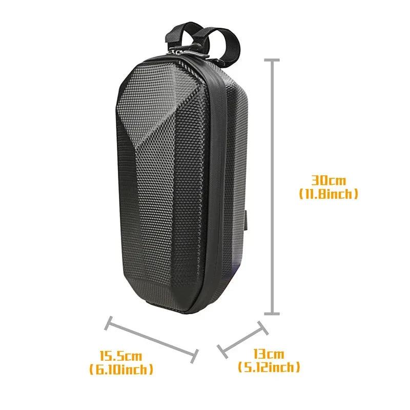 Electric Scooter Front Bag Waterproof EVA Hard Shell Bags Reflective Handlebar Hanging Bag Storage Accessories for Xiaomi M365