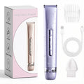 Electric Hair Trimmer 2-in-1 USB Rechargeable Waterproof for Women & Men Bikini Nose Eyebrows Trimming with Dual Heads