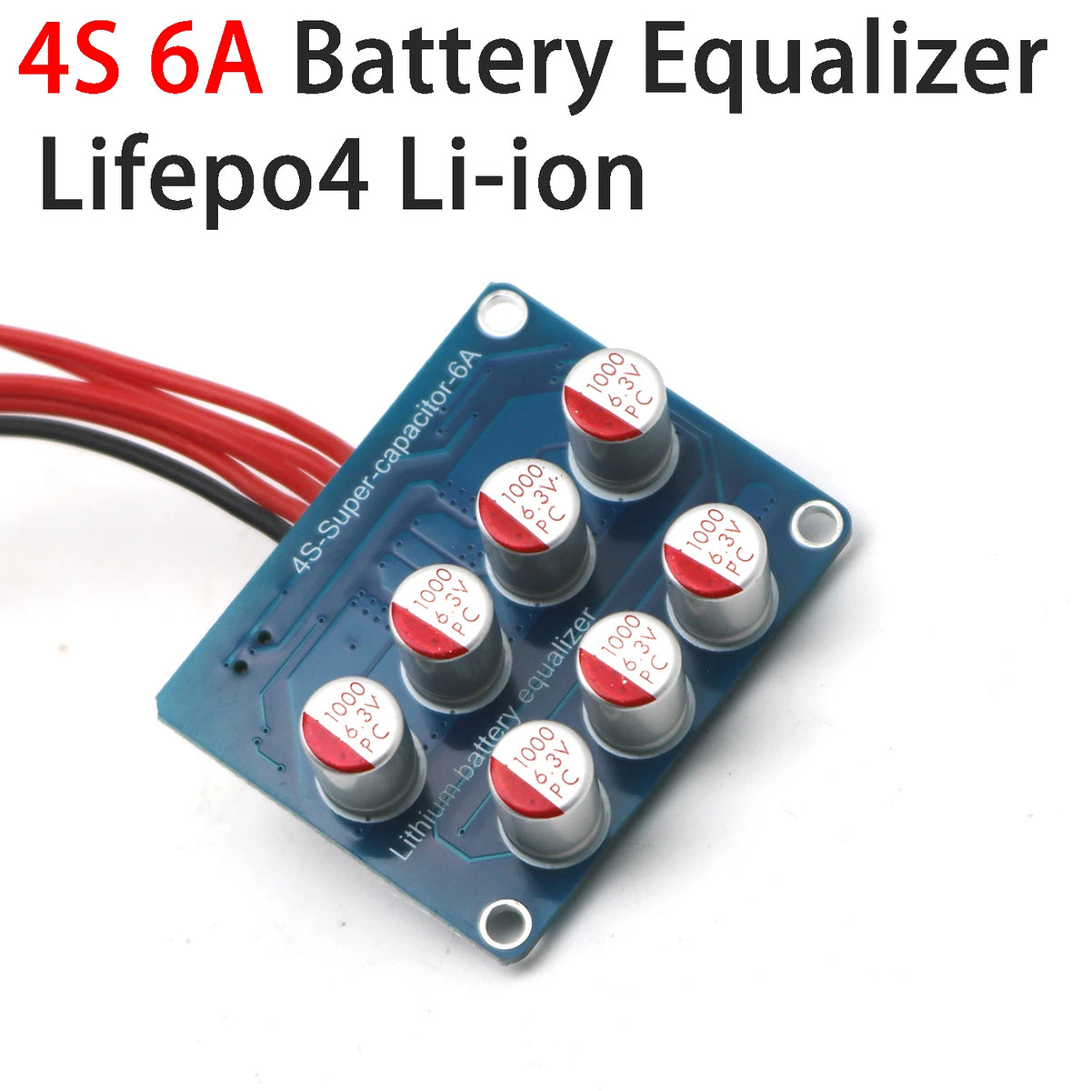 4S 6A Active Equalizer Lifepo4 Li-ion Lithium Battery Balancer Energy Transfer Balance Board F/ 4 Strings 12V BMS Protection