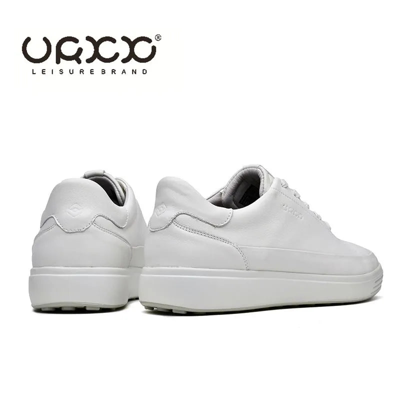 Fashion Men Shoes Genuine Leather Shoes Casual Lace-up Shoes Breathable Fashion Sneakers New