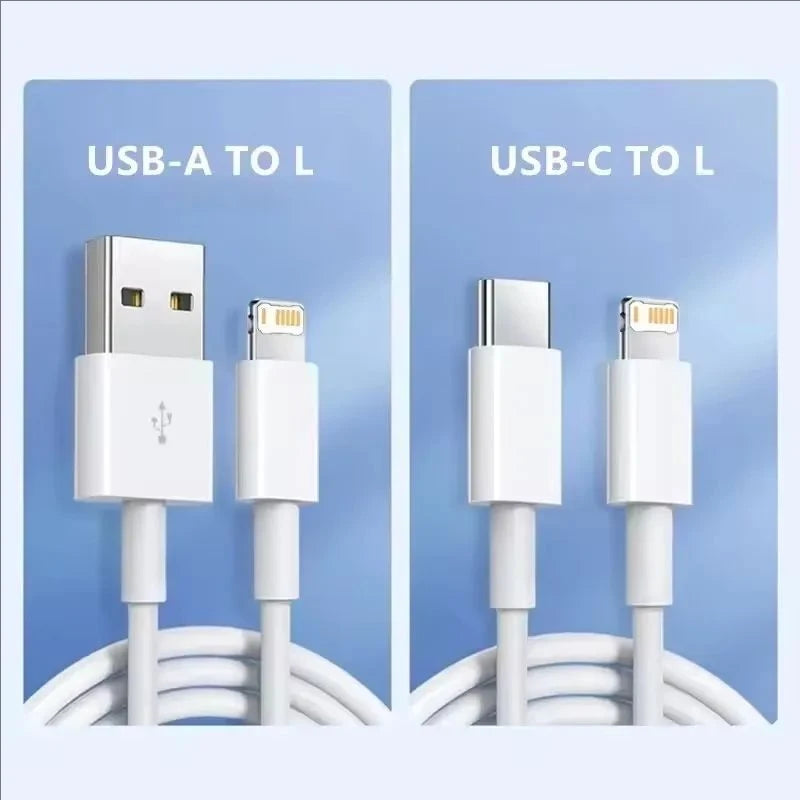 35W PD Fast Charging USB Cable for iPhone 14/13/12/11 pro XS Max/XR/X Rapid Charge USB-C to Lightning Cable in Multiple Lengths