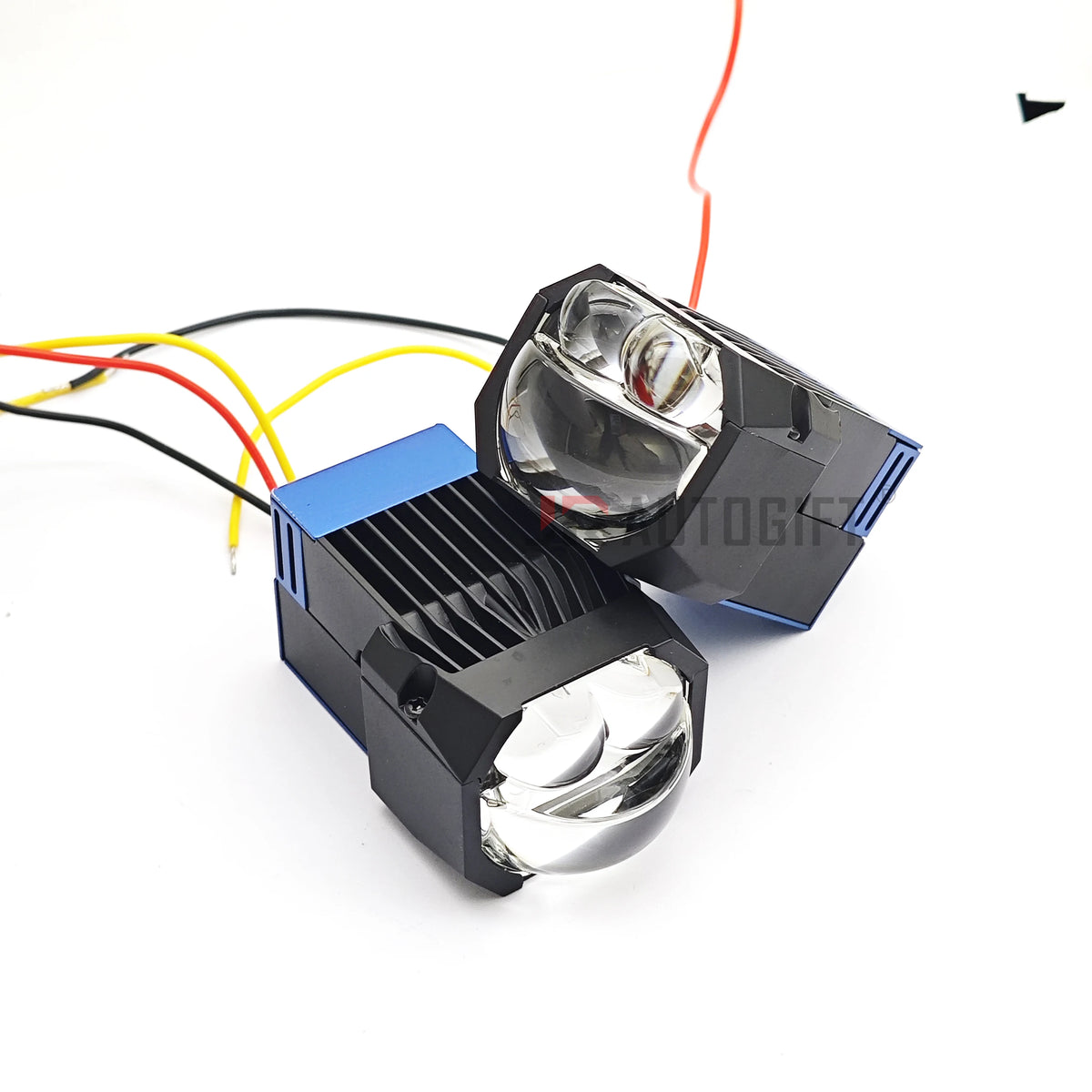 1.5Inch Mini Matrix Headlight Lenses 90W Highlight Dual Laser Led Car Headlight Bulb High Low Beam Bi LED Projector Laser Module
