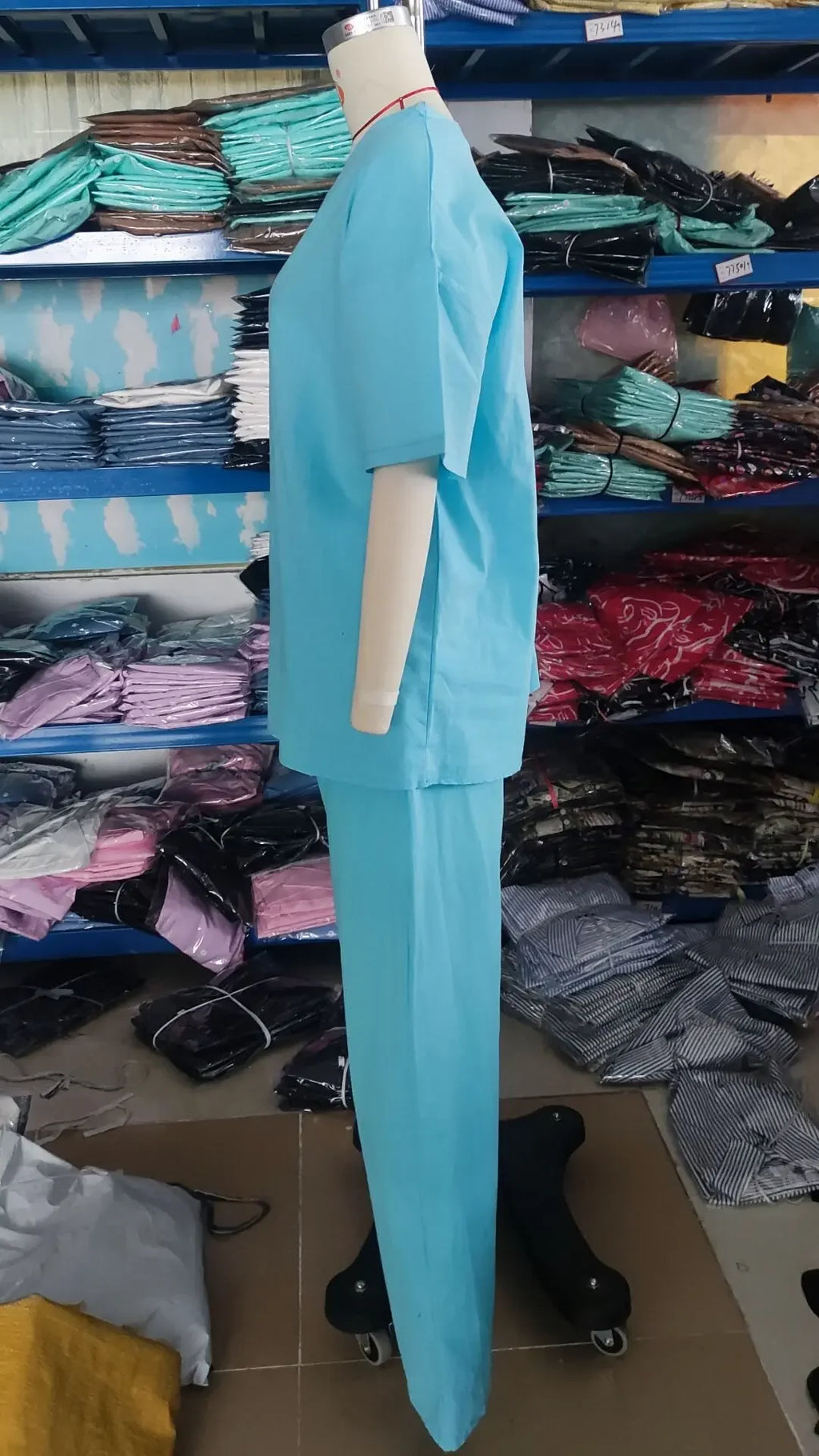 Fashion Women's 2-piece Set 2024 Summer Casual Pocket Set Half Sleeve O-Neck Top and Wide Leg Large Outline Pants Set