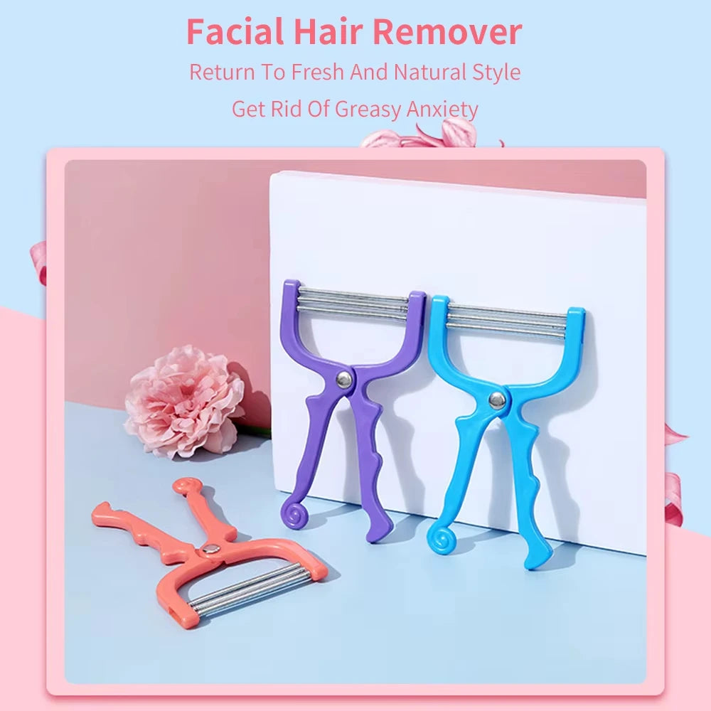 Facial Hair Removal Device, Safe Handheld Spring Roller Type, Women'S Facial Hair Removal Tool, Facial Beauty Cleansing