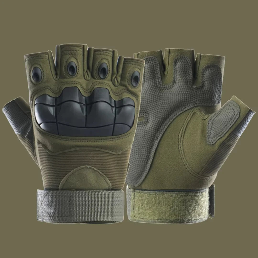 Tactical Half Finger Gloves Army Military Combat Hunting Shooting Air Gun Paintball Police Duty No Finger