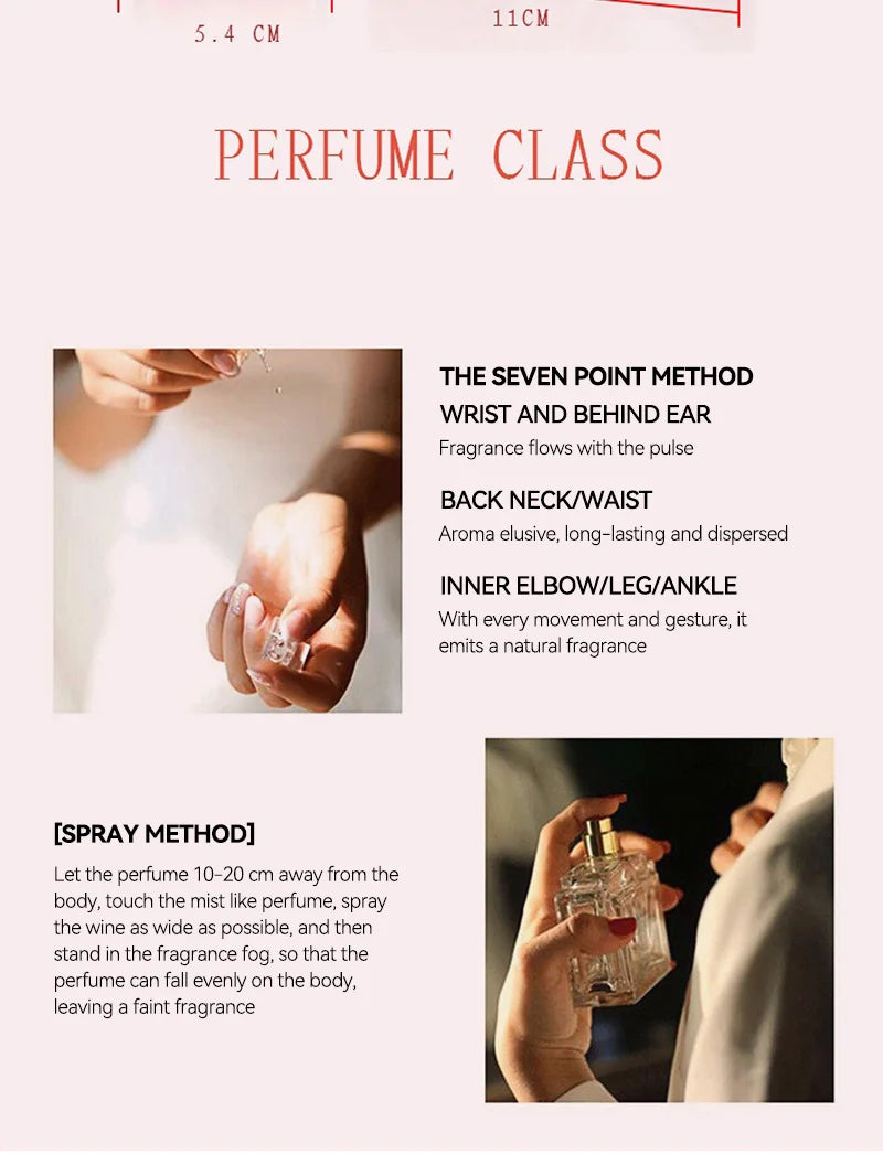 Rose Women Perfume Long Lasting Fresh Eau De Parfum 50ml Elegant Floral Daily Wear Original Brand Fragrance Spray For Her