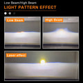 170W Car LED Lights Laser Projector Headlights Hi Lo Beam Direct Lighting Retrofit No Damage Installation Car Accessories