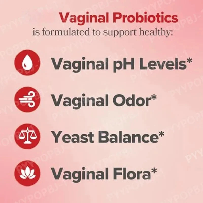 Women Probiotic Capsules Lactobacillus Prebiotic Formula Daily Gut Flora Balance Support Nutritional Supplement 60 Count