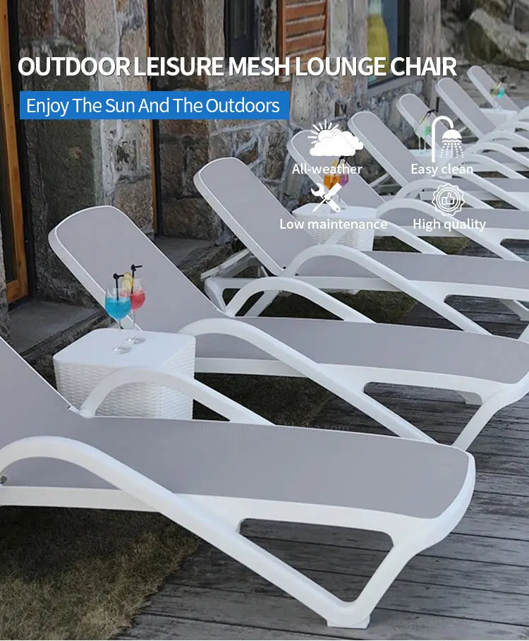 Pool Outdoor Day Bed Outdoor Sunbed Hotel Garden Furniture Beach Sun Lounger D842