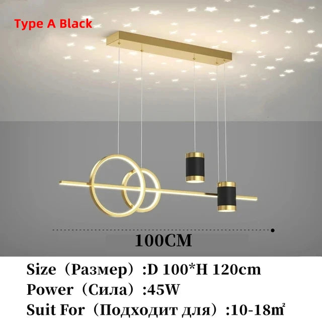 Modern Restaurant Pendant Lights LED Dining Tables Kitchens Ceiling Lights Modern Minimalist Hotels Bars Cafes Home Decor