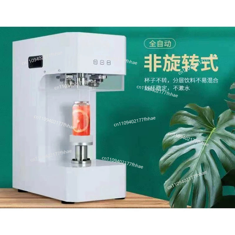Automatic Can Sealing Machine Non-rotating Type Will Not Spill Intelligent Milk Tea Beverage Bottle Aluminum Can Beer