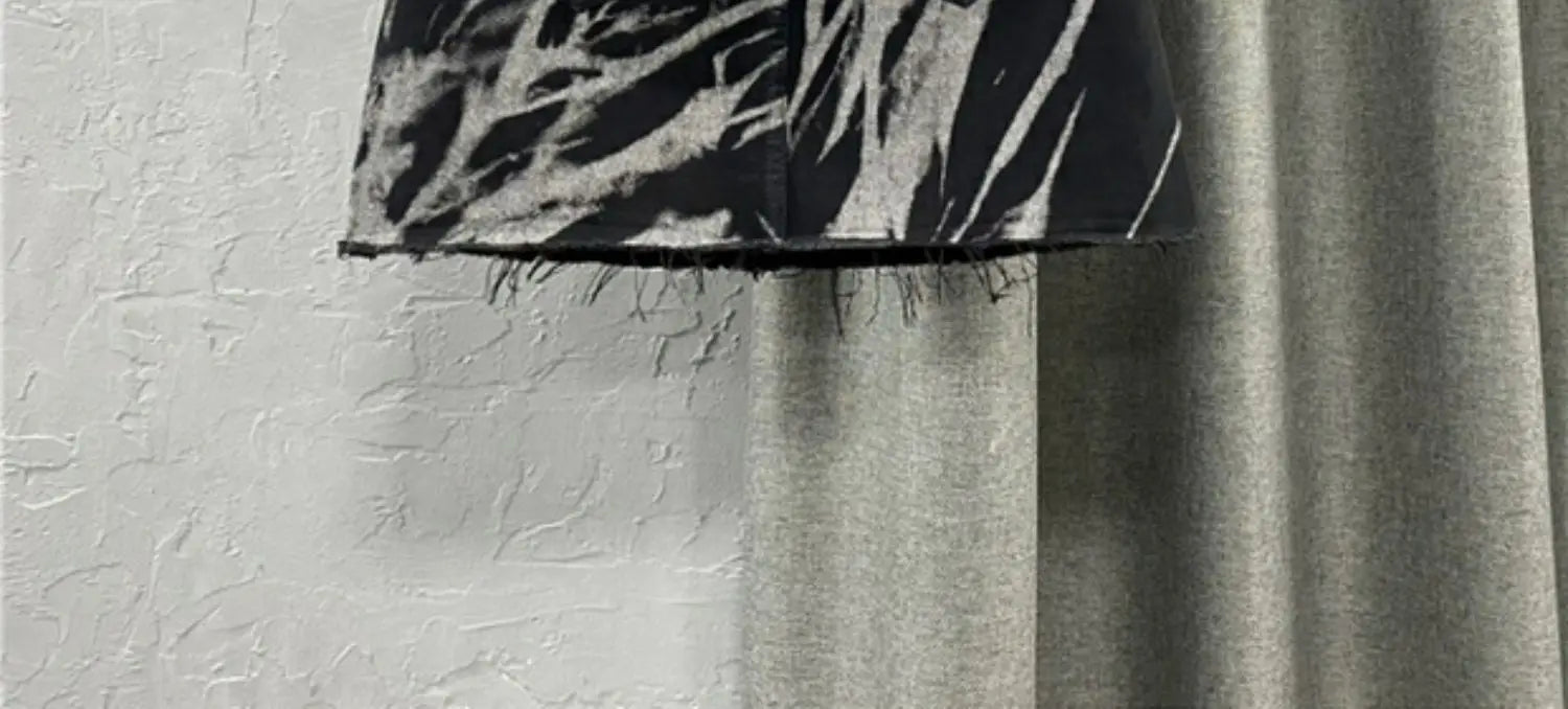 Black Gray Tie Dye Denim Short Skirt High Waist Personalized Pattern Denim Skirt Fringed A-line Skirt Fashion Versatile Skirt