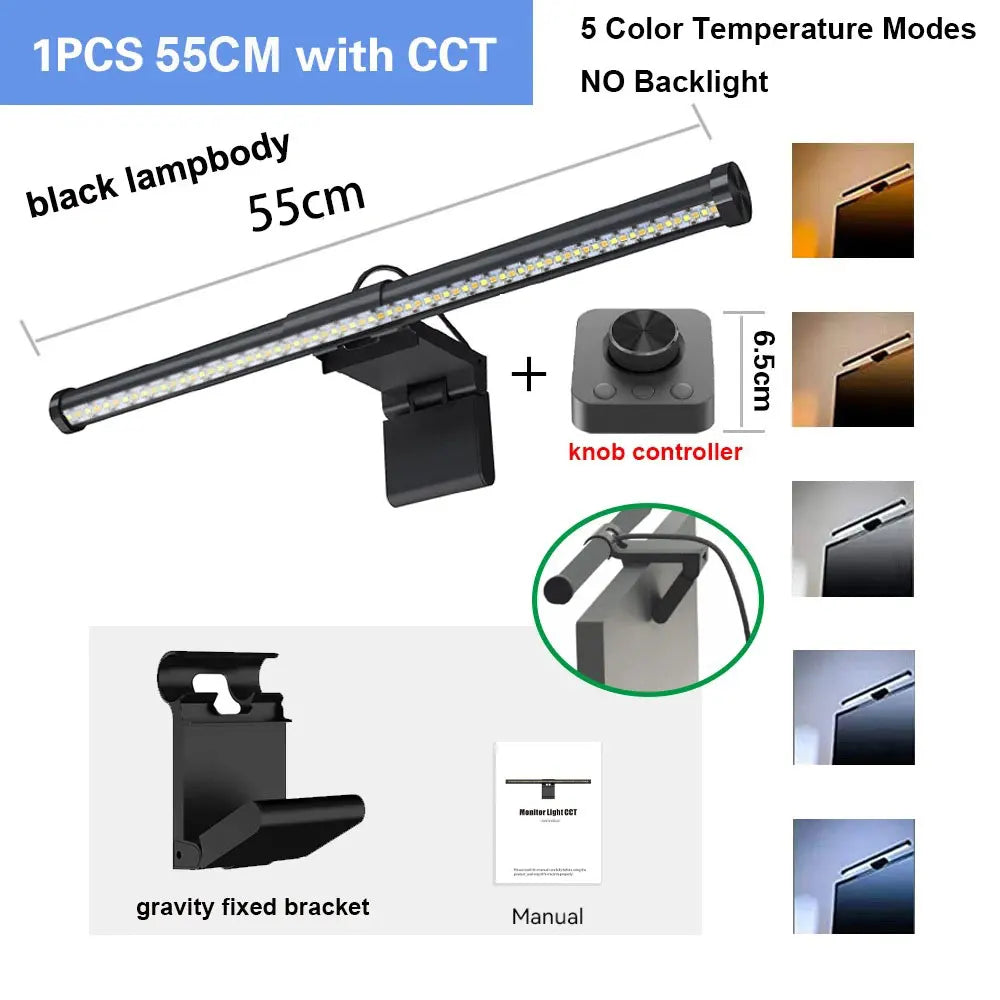 Smart RGB Monitor Light Bar Led Lights Wifi Dimmable Setup Gaming Room Decor Lightbar PC Screen Hanging Remote Control Desk Lamp