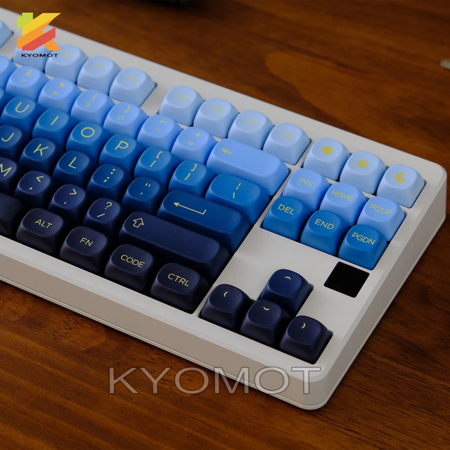 KYOMOT 125 Keys Botanical Garden Keycaps MOA Profile PBT Dye Sub Gradient Keycaps For MX Switches DIY Mechanical Keyboard Gifts