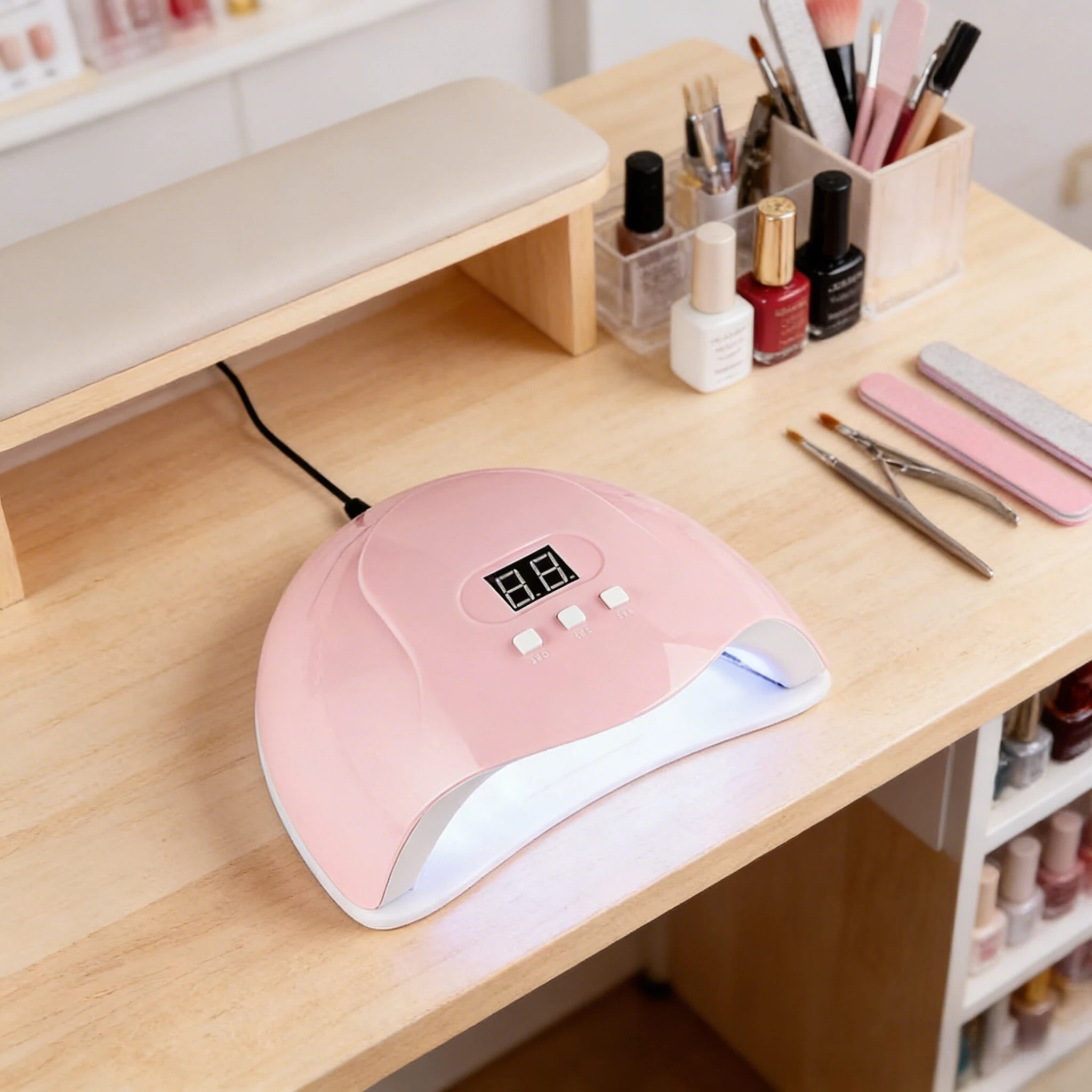 Intelligent Manicure Phototherapy Machine LED UV Light With 3 Timers Automatic Sensor LCD Display Professional Nail Art Tools