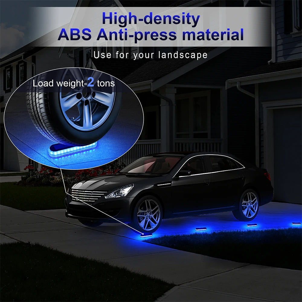 Solar Deck Light Solar Ground Light Outdoor Pathway Stair Lamp Railing Fence Yard IP68 Waterproof Driveway Solar Light