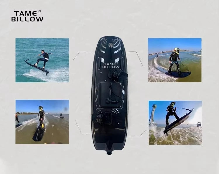 Carbon Motorized Electric Surfboard, 50km/h Fast Speed, Single Rider Max 150KG, Custom Color Offshore Water Jet Surf Equipment