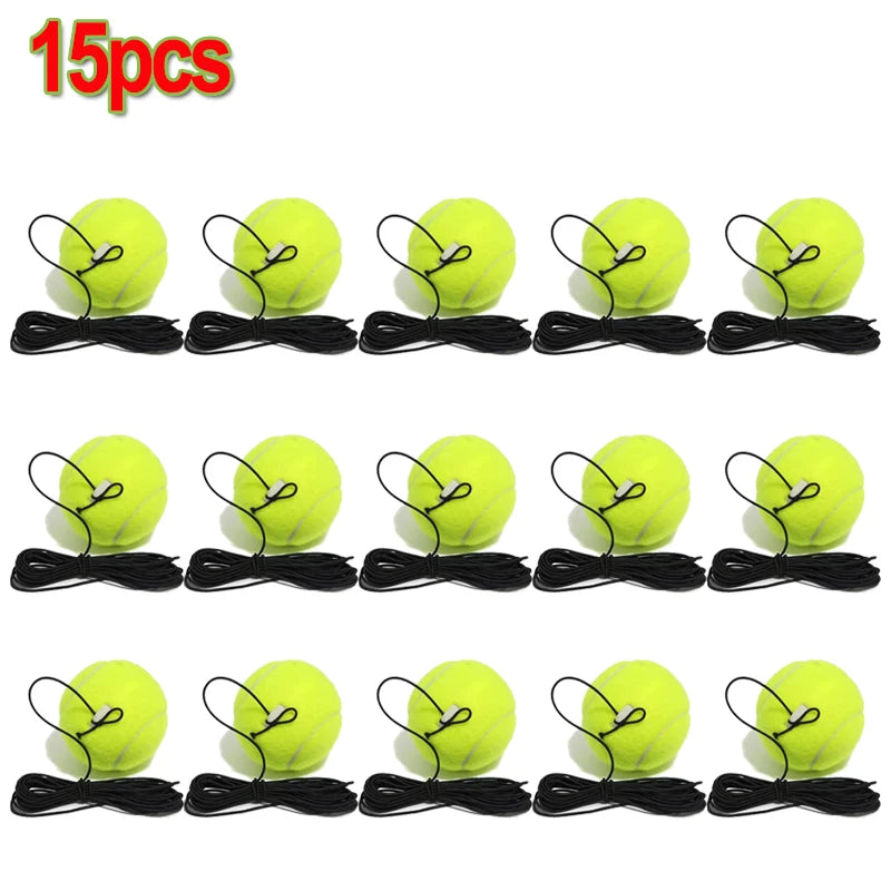 1-20pcs Heavy Duty Tennis Training Aids Base With Elastic Rope Ball Practice Self-Duty Rebound Tennis Trainer Padel Accessories