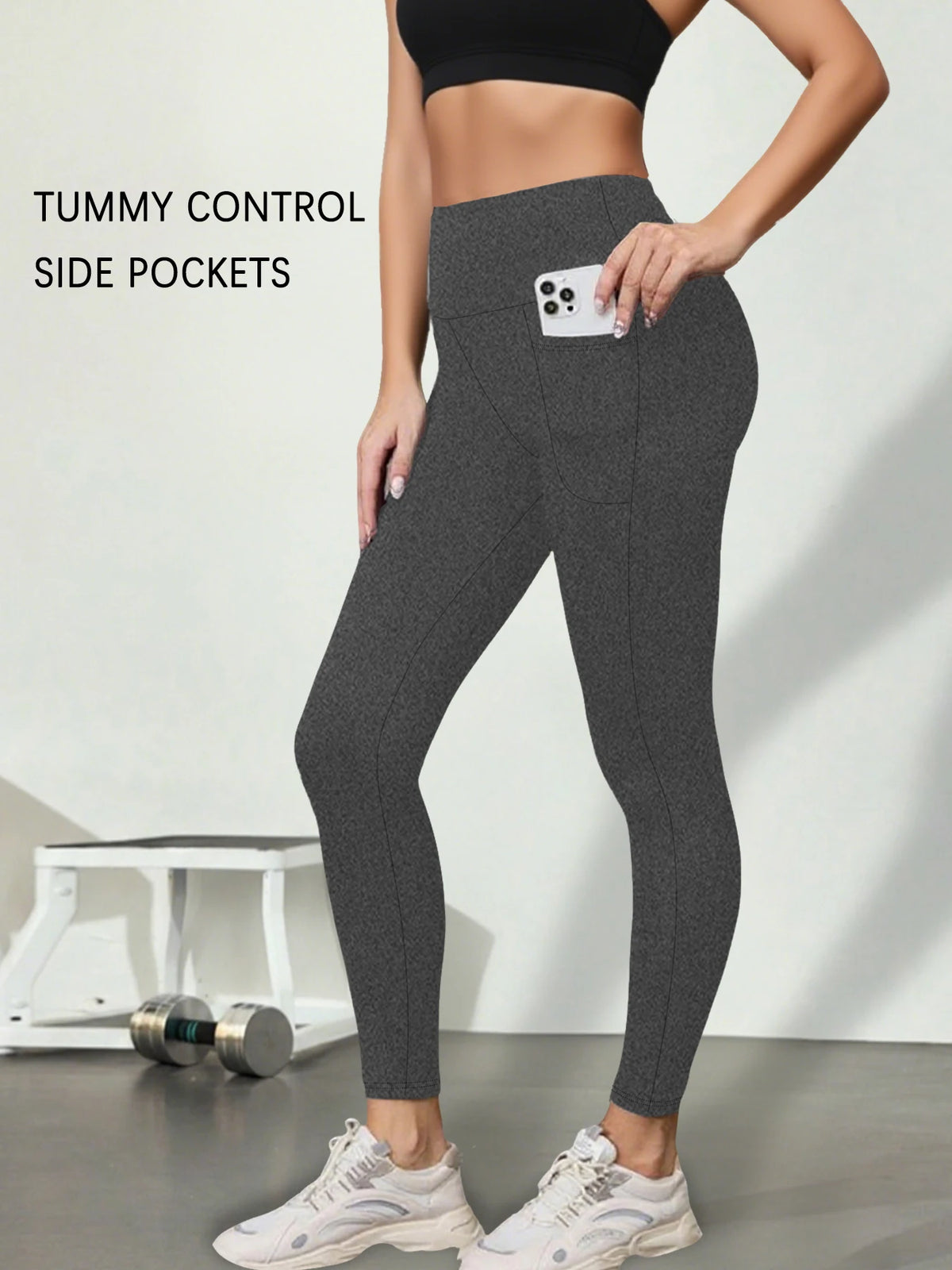 Women's Super Soft Leggings with Pockets, High Waisted Tummy Control for Yoga Workout and Casual Lounge Wear Comfort