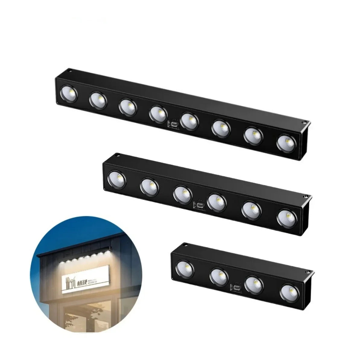 4/6/8LED Solar Wall Light Outdoor Waterproof Garden Decora Balcony Staircase Fence Home Atmosphere Lighting Solar Powered Lamp