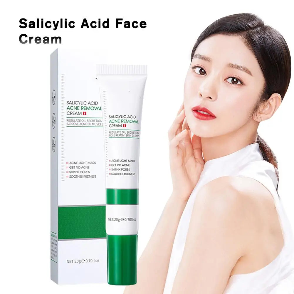 Salicylic Acid Shrink Pore Cream Elimination Large Pores Remove Blackehead Face Smooth Repairing Skin Care Product