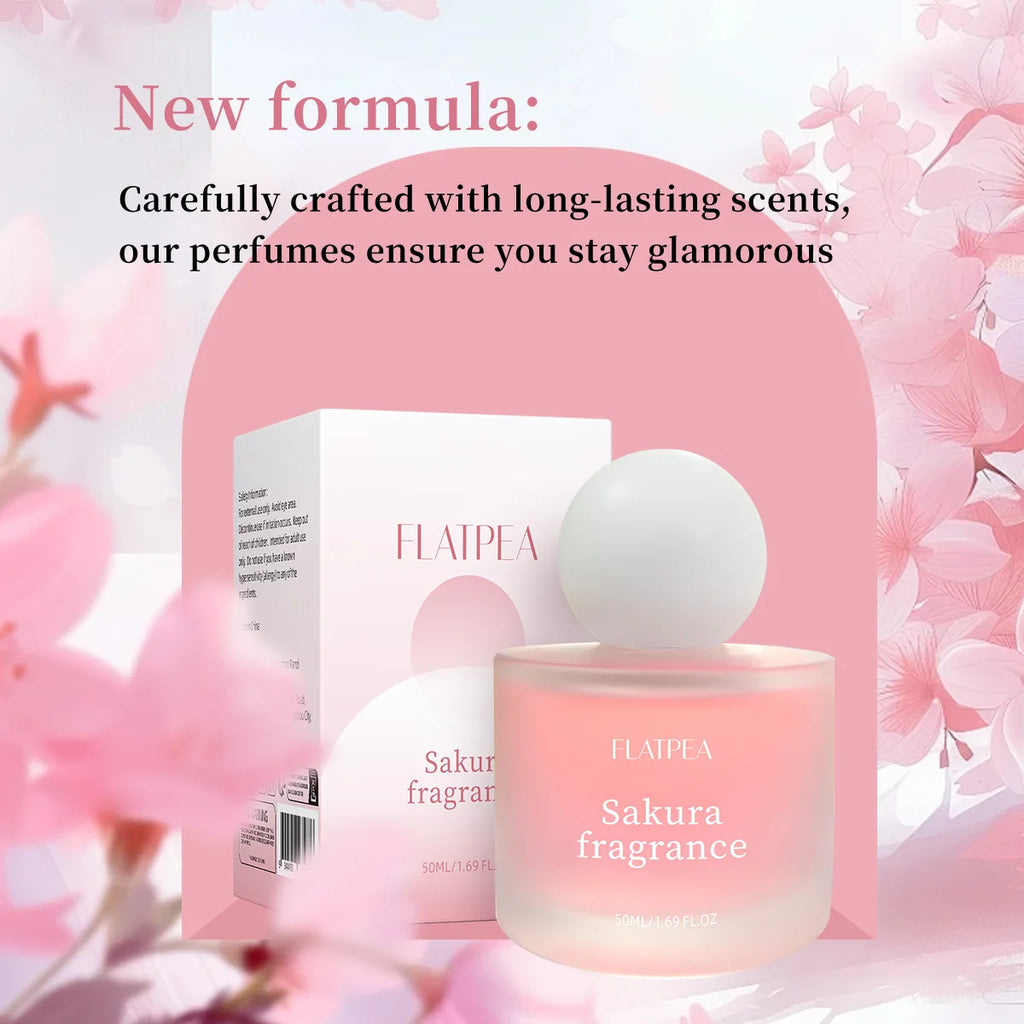 Lasting Sakura Fragrance Alcohol-free Perfume Spray 50ml Floral Fragrance Lady Perfume