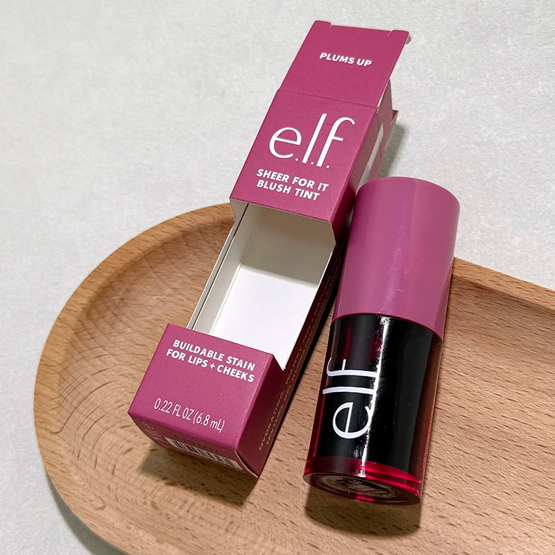 New Elf 8 Colors Liquid Blush Lasting Moisturizing Face Makeup Fruit Lip Gloss Lipstick Set Mango-Watermelon Bubblegum-Cherry