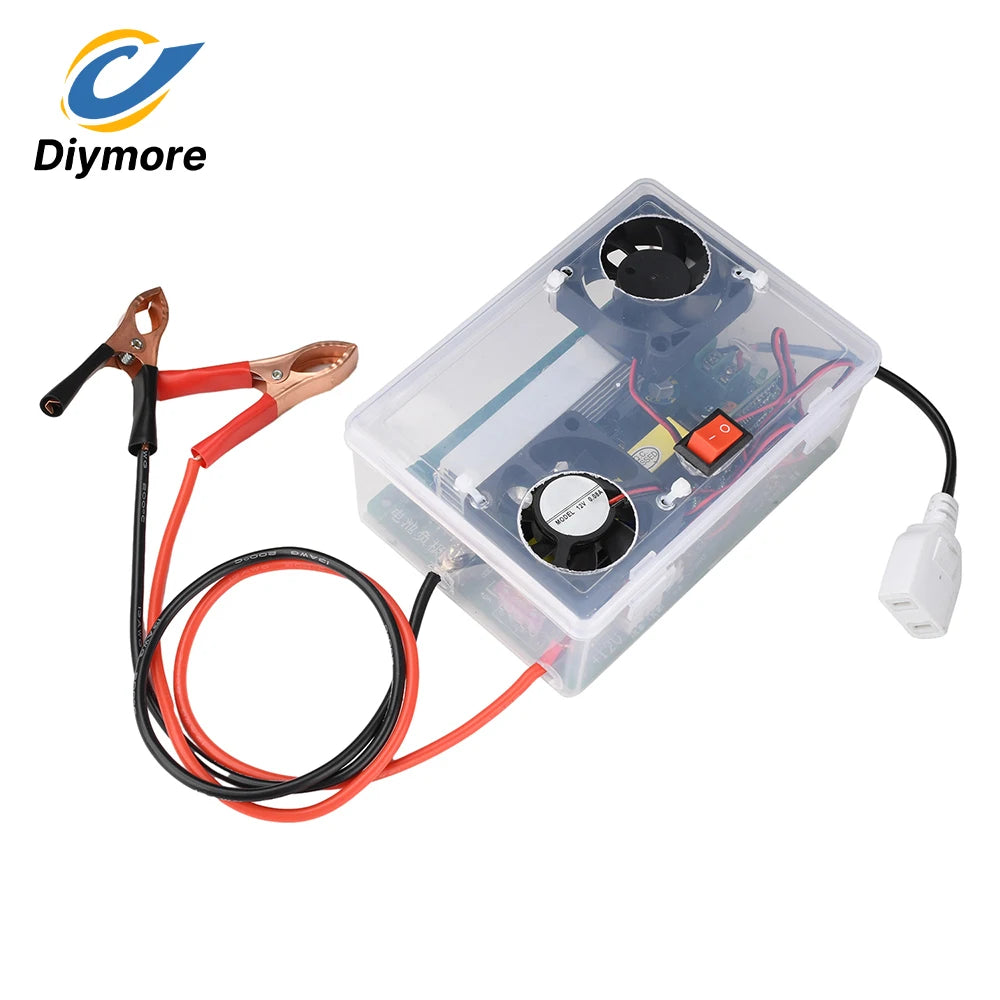 500W Inverter Module 12V to 220V DC-AC Booster Board with Switch Temperature-Controlled Fan Supports Electric Vehicle Charging