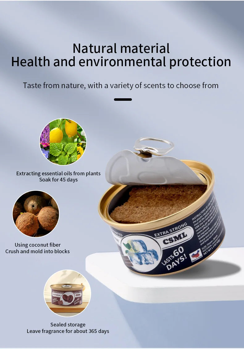 Best-selling Wooden Block Canned Car Aromatherapy Fragrance Paste Deodorizing Air Freshener High-end Solid Perfume